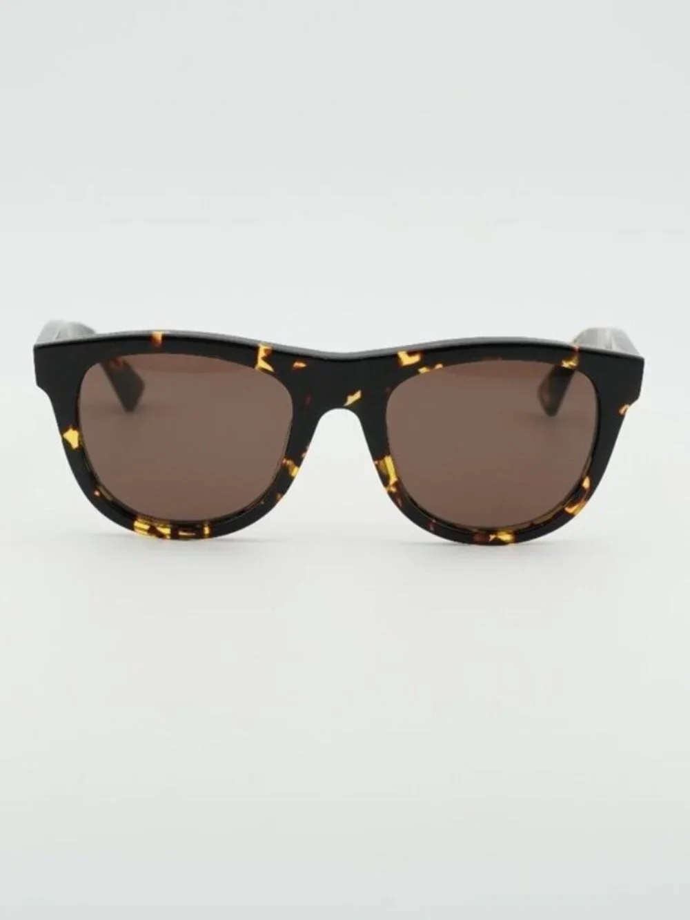Bottega Veneta BV1001S 002 Sunglasses Havana Square Frame, Brown Lenses